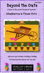wheelbarrow flower pots quilt pattern
